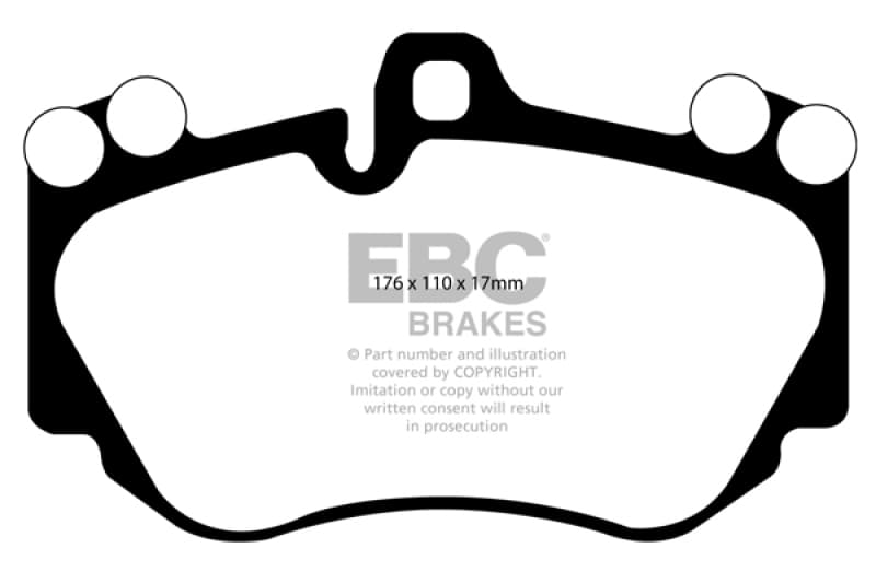 EBC Yellowstuff Brake Pad Set for Street & Track Driving High Performance