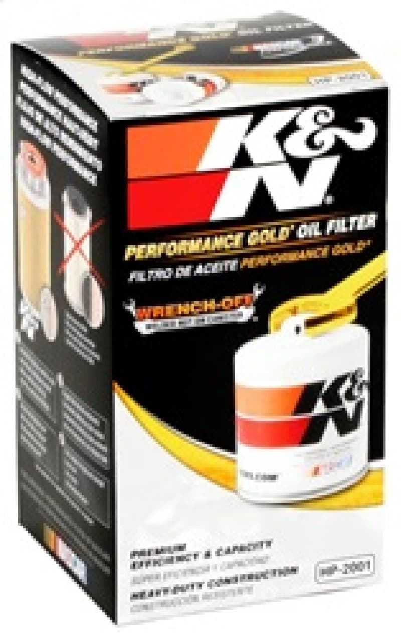 K&N Engineering Oil Filter HP-2001 with Welded Hex Nut for Quick Removal - Image 4