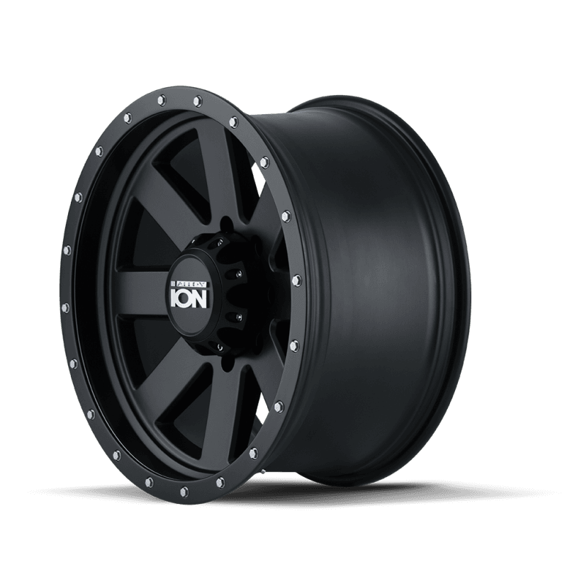 ION Wheels 134 Series 18x10 5x139.7 Matte Gunmetal Black Beadlock Wheel