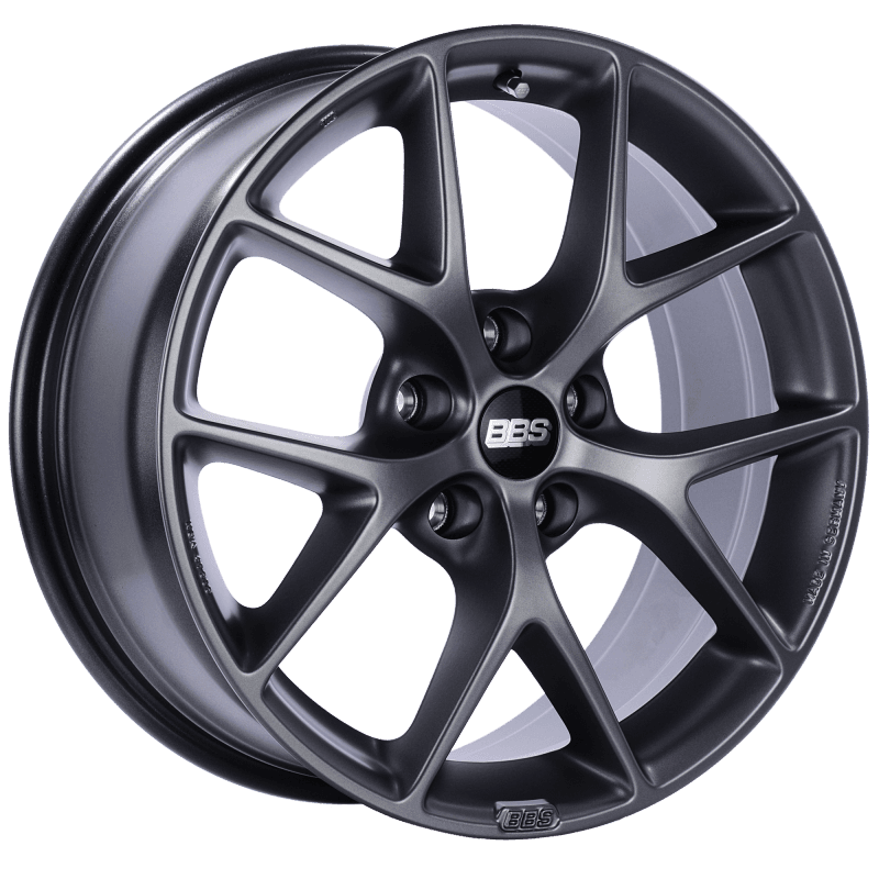 BBS SR 18x8 5x112 ET35 Satin Grey Wheel -82mm PFS/Clip Required