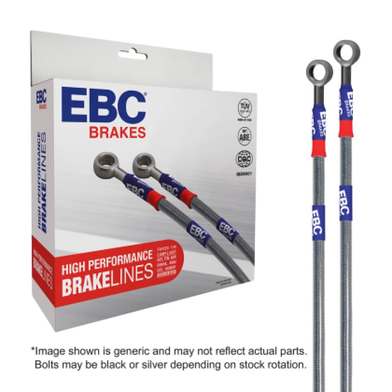 EBC Stainless Braided Brake Line Kit Front & Rear 273/295mm Diameter - Image 2