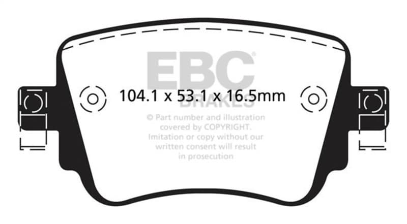 EBC Ultimax2 Brake Pad Set for Urban/Daily Driver OEM Replacement - Image 2