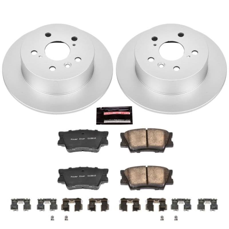PowerStop Z17 Evolution Coated Rotor Brake Kit for Daily Vehicles with Low-Du...