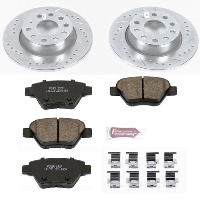 PowerStop Z23 Evolution Brake Kit for Daily Driver with Carbon-Fiber Ceramic ...
