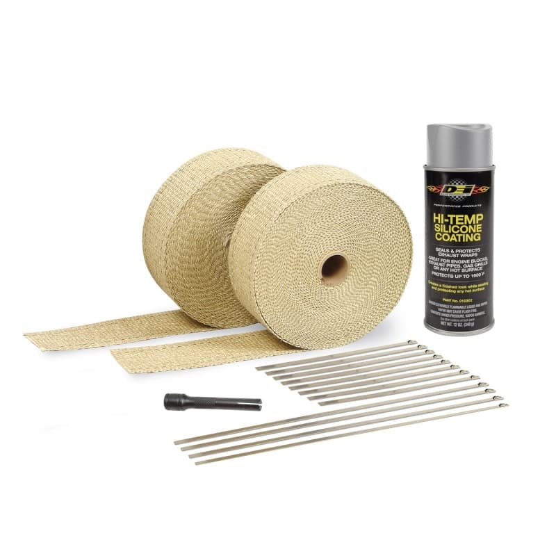 DEI Exhaust Wrap Kit for Headers 2in x 50ft Rolls with HT Silicone Coating