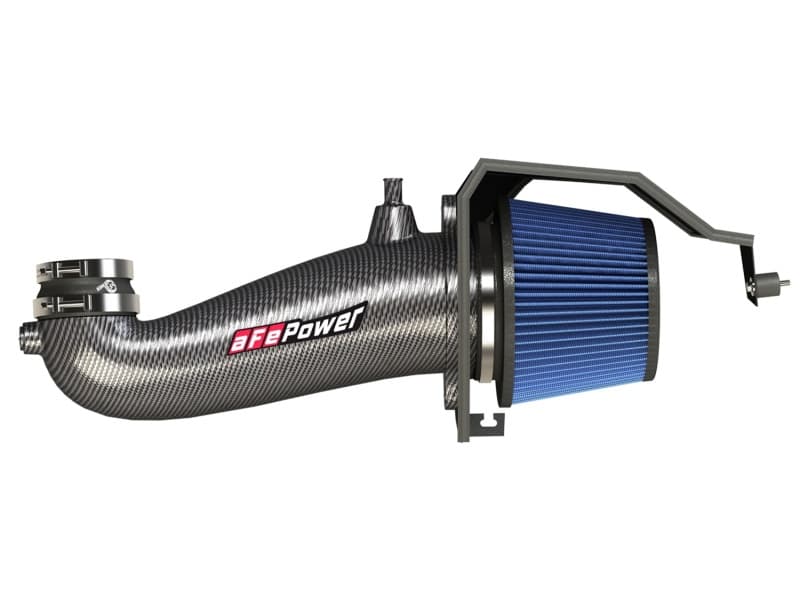 aFe Track Series Intake System for Chevy C6 Carbon Fiber Tube with 8" Radial ... - Image 3