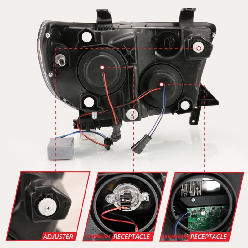 ANZO LED Projector Headlights for Chevy C6 111447 - Image 5