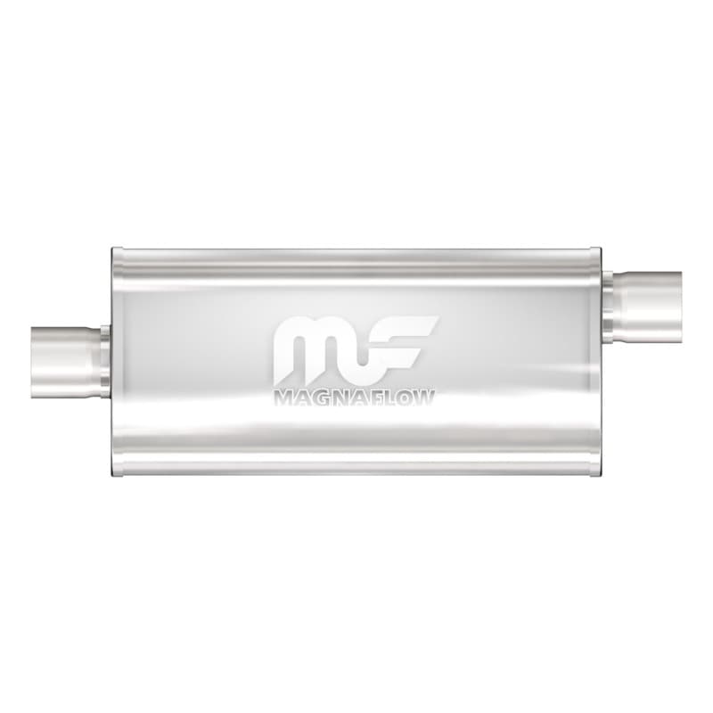 Magnaflow SS Muffler 5x8in Oval Straight-Through Universal 3in Inlet/Outlet