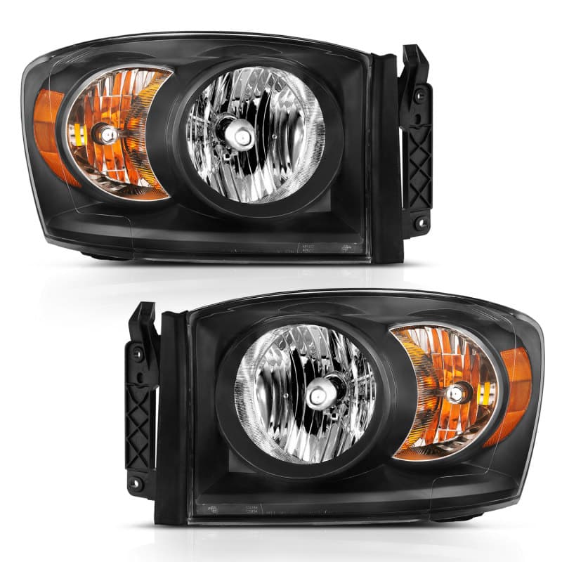 ANZO Crystal Headlights for Chevy C6 Clear Lens Replacement Pair