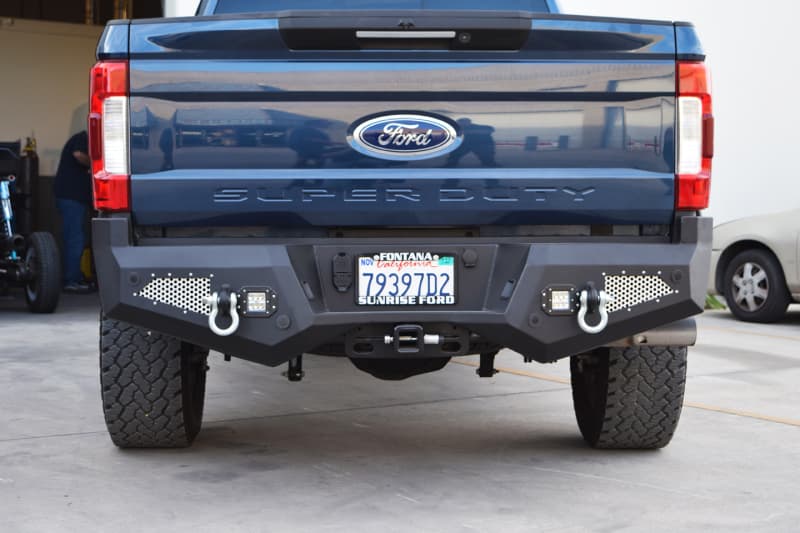 DV8 Offroad Rear Bumper for Ford F250 HD with Integrated Tire Carrier
