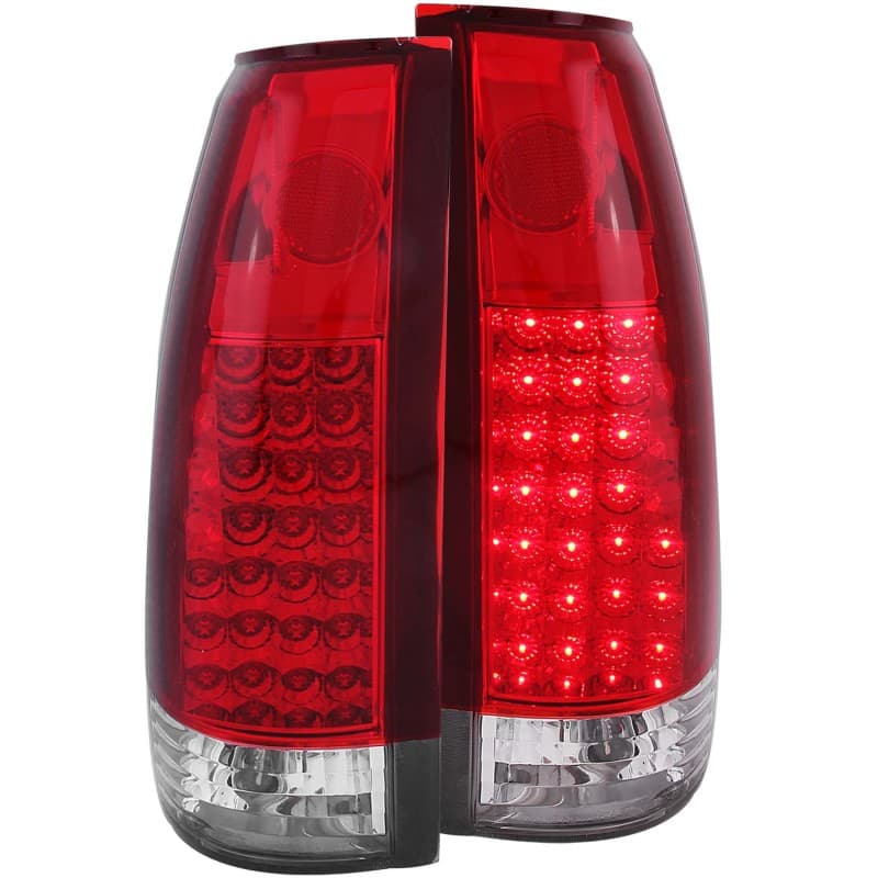 ANZO LED Tail Light Assembly for Chevy C6 G2 Red/Clear Lens Pair