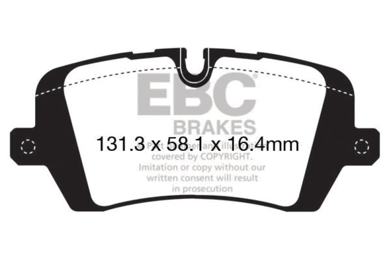 EBC Yellowstuff Brake Pad Set for Street and Track Driving High-Performance