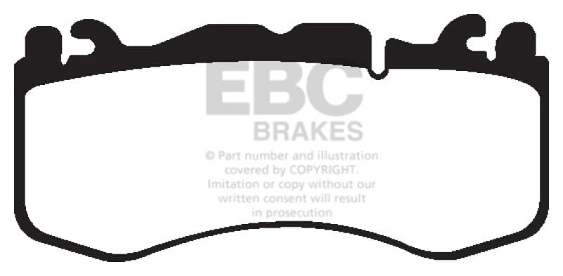EBC Yellowstuff Brake Pad Set for Street and Track Driving High Brake Effect