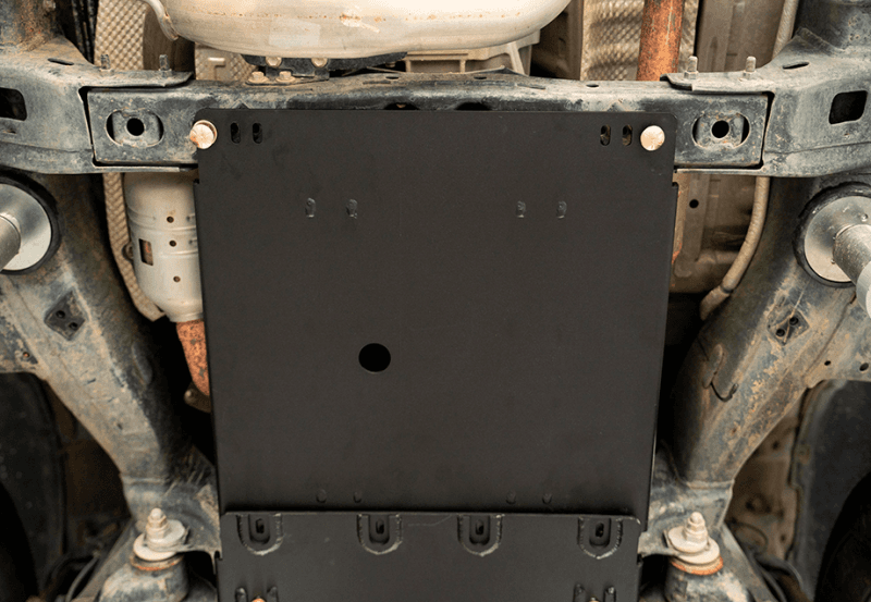 Cali Raised LED Transmission Skid Plate for 05-23 Toyota Tacoma Steel Powder ...