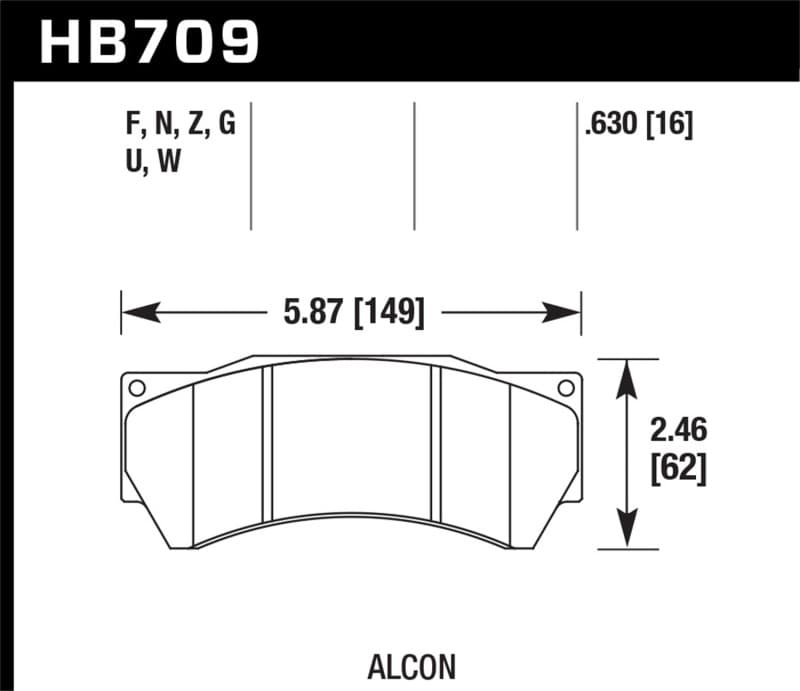 Hawk Performance HPS Brake Pad Set for Street Vehicles High Friction Compound - Image 3