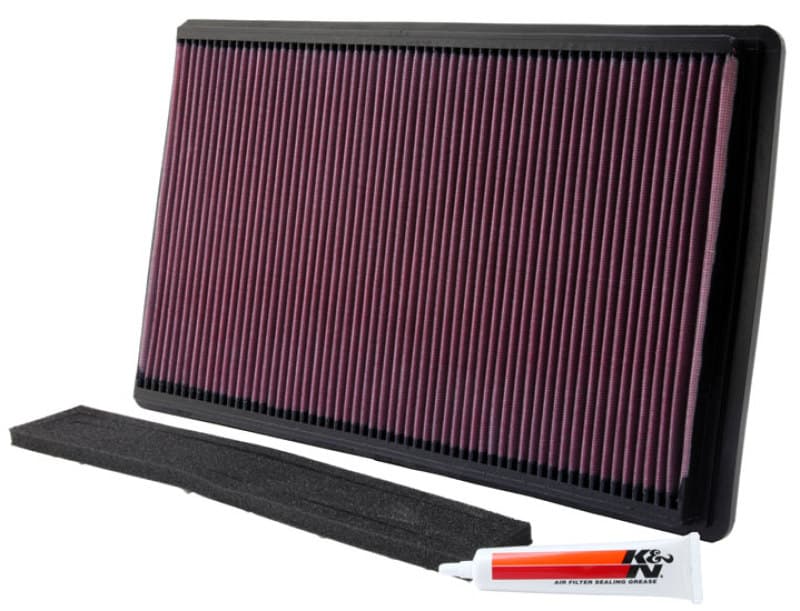 K&N Engineering Drop-In Air Filter Washable Reusable High-Flow for Multiple V...