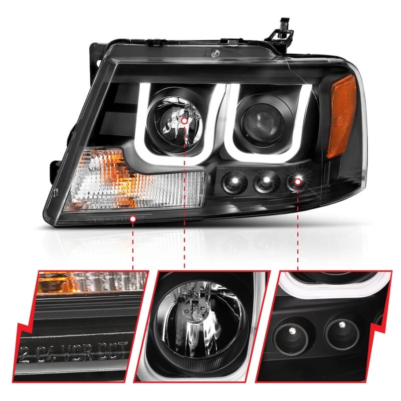 ANZO LED Projector Headlights for Chevy C6 6-Piston 355mm - Image 4