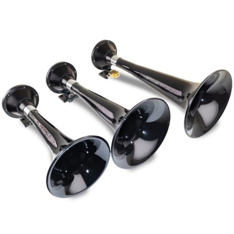 Kleinn Air Horns Triple Air Horns The Beast 3-Trumpet Train Horn 17.5"/14.5"/...