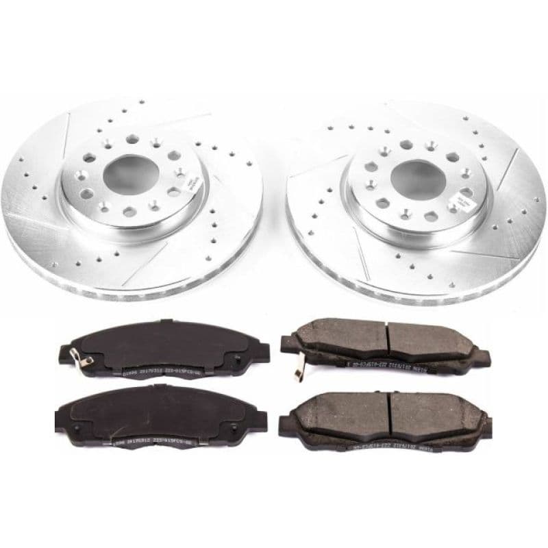 PowerStop Z23 Evolution Sport Brake Kit for Daily Driver with Carbon-Fiber Ce...