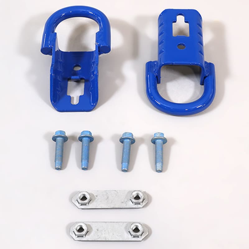 Ford Racing Tow Hook Kit for 2017-2021 Super Duty Steel Powder Coated Blue - Image 3