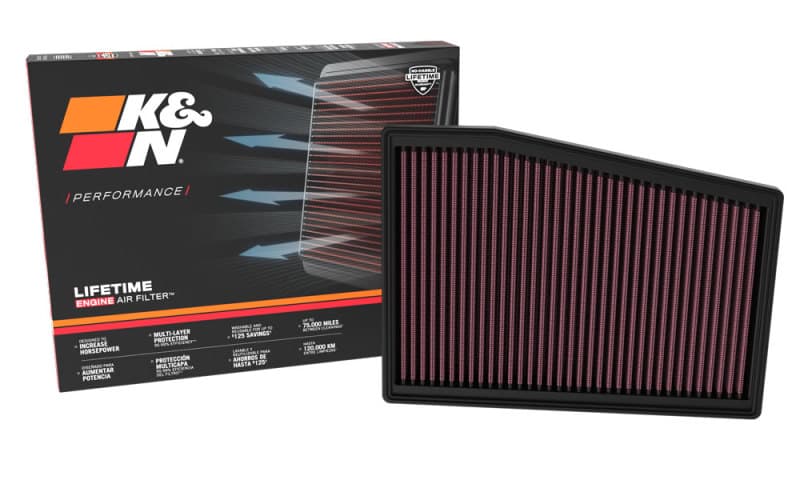 K&N Engineering Drop-In High-Flow Washable Air Filter 33-5128 - Image 4
