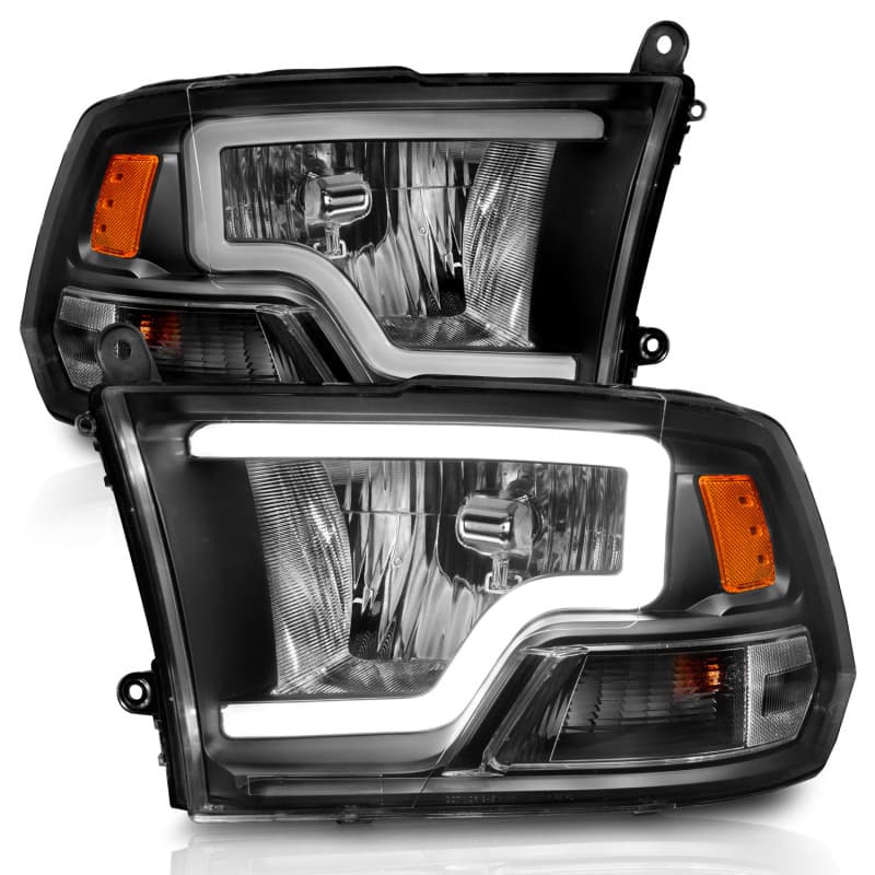ANZO Crystal Headlights for Vehicle Clear Lens Black Housing 2 pc Set - Image 3