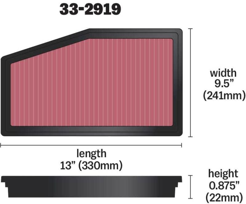 K&N Engineering Drop-In Air Filter for Chevy C6 33-2919 - Image 4