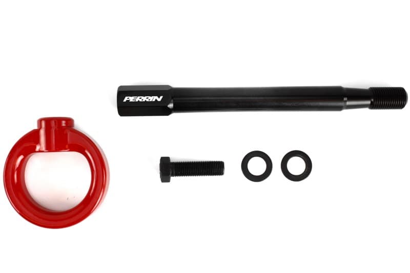 Perrin Performance Tow Hook Kit for 08-14 Subaru WRX STI Front Red - Image 4
