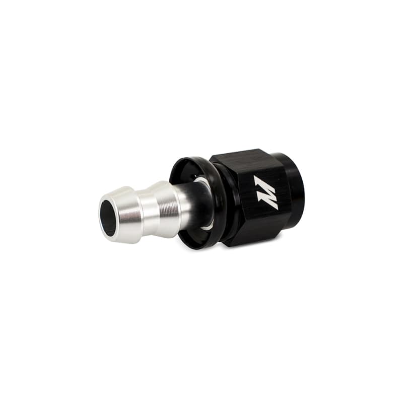 Mishimoto -6AN Push Lock Fitting Silver Black Anodized Aluminum Quick Install - Image 3