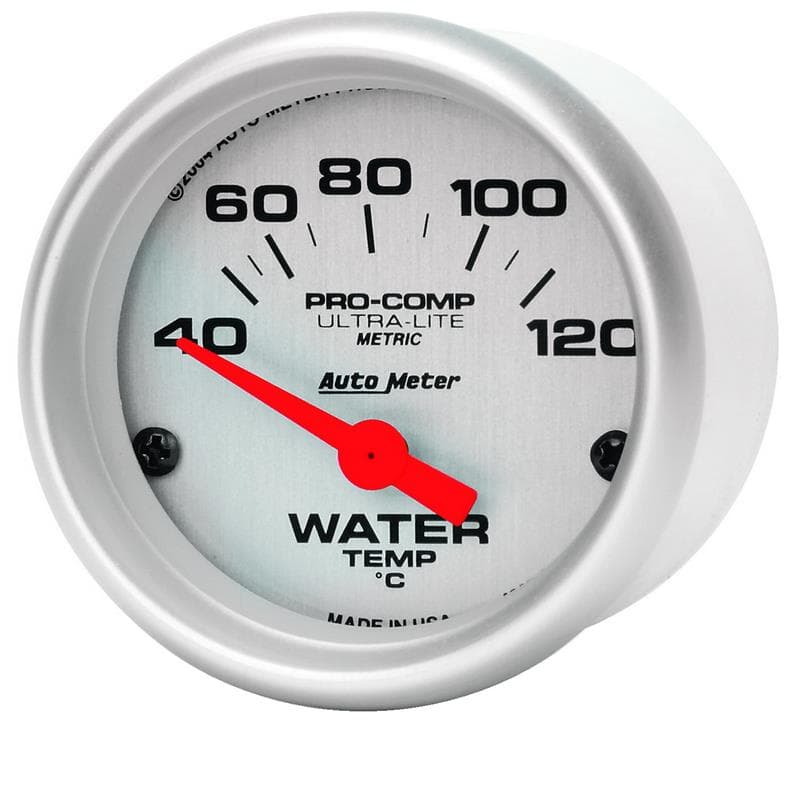 AutoMeter Water Temperature Gauge with 1/8" NPT Transducer for Universal Fit - Image 3
