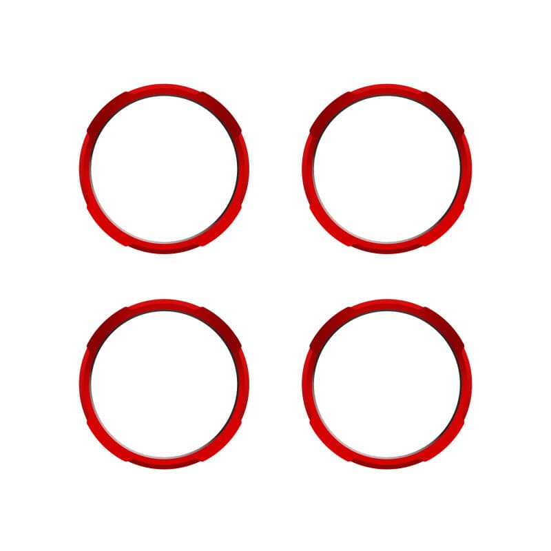 KC HiLiTES FLEX ERA LED Light Bar Bezels for KC FLEX ERA Bar Red Colored Set - Image 5