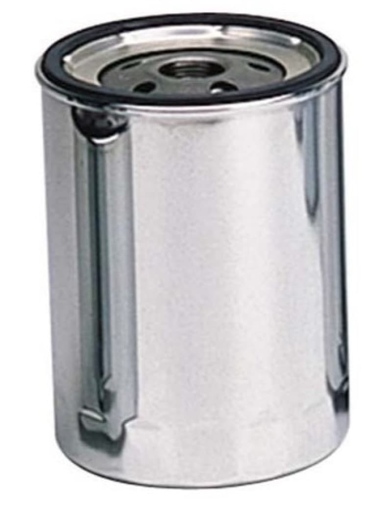 Moroso Oil Filter for Chevrolet 13/16in Thread 5-1/4in Tall Chrome