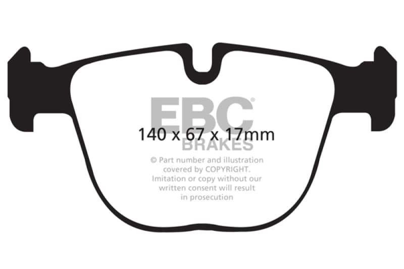 EBC Yellowstuff Brake Pad Set for Street and Track Driving High Performance