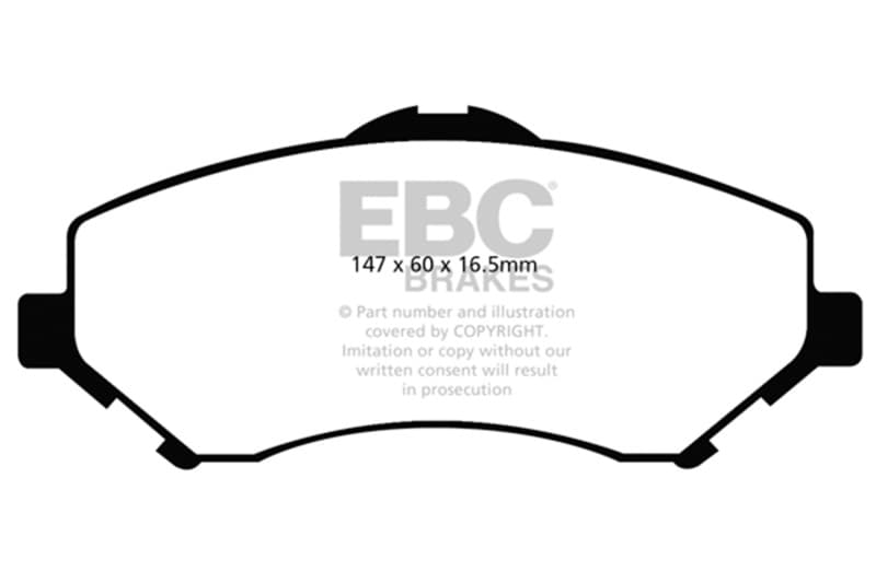 EBC Greenstuff Brake Pad Set for 4x4 Heavy Duty Low Wear Offroad Resistant - Image 2