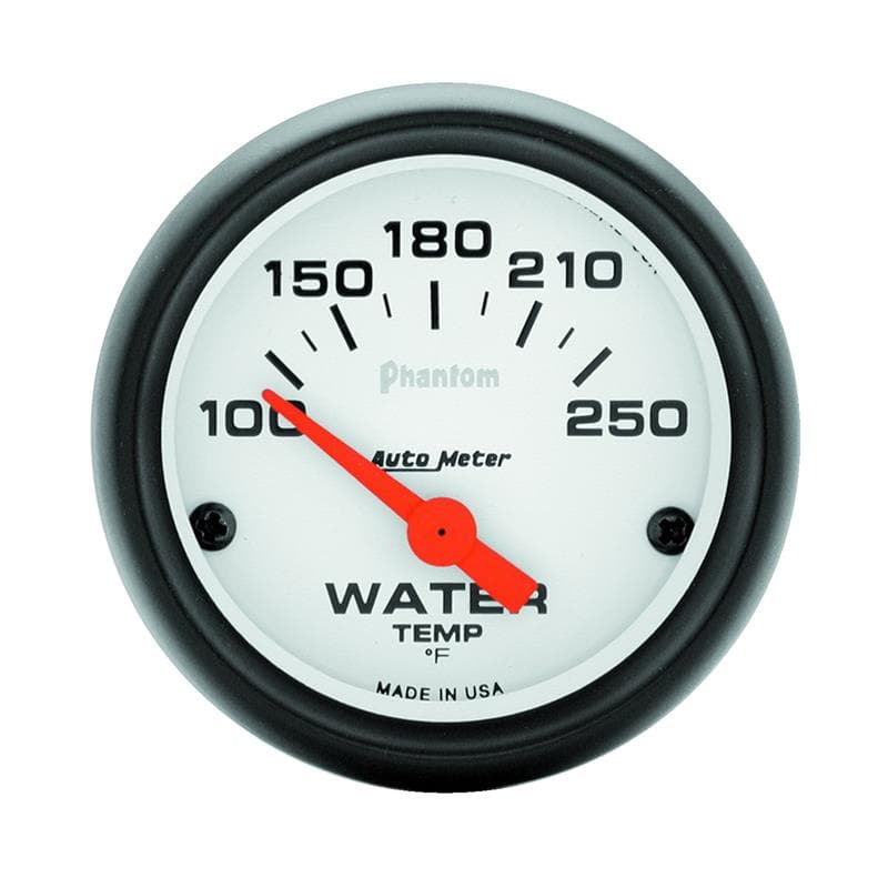 AutoMeter Phantom Water Temperature Gauge with 1/8" NPT Transducer
