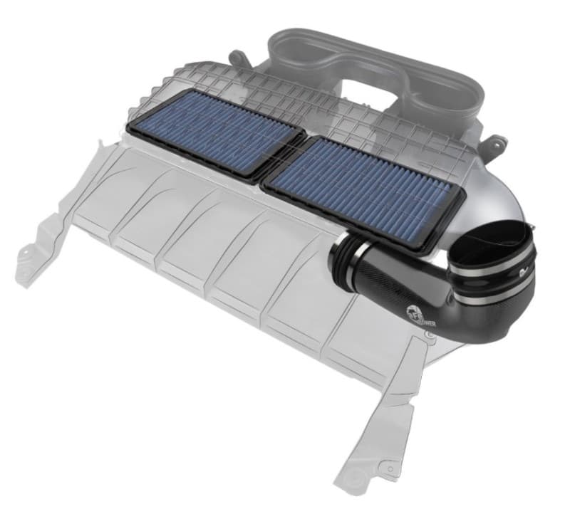 aFe Super Stock Induction System for Chevy C6 Carbon Fiber Tubes & 5-Layer Co... - Image 2