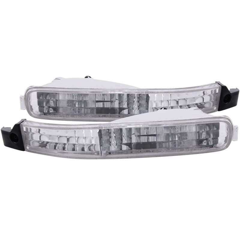 ANZO Euro Parking Lights for Vehicle Clear Lens Chrome Housing Pair - Image 2