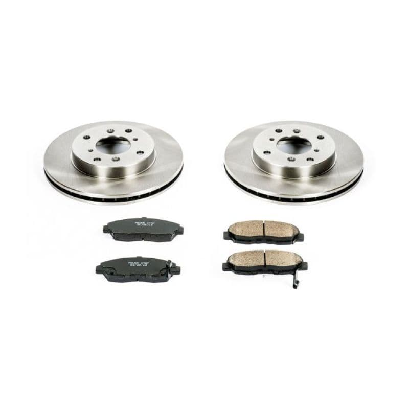 PowerStop Z17 Stock Replacement Brake Kit with Autospecialty Rotors and Ceram...