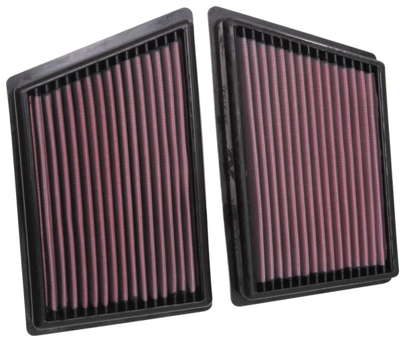 K&N Engineering Drop-In Air Filter Washable Reusable High-Flow for Multiple V...