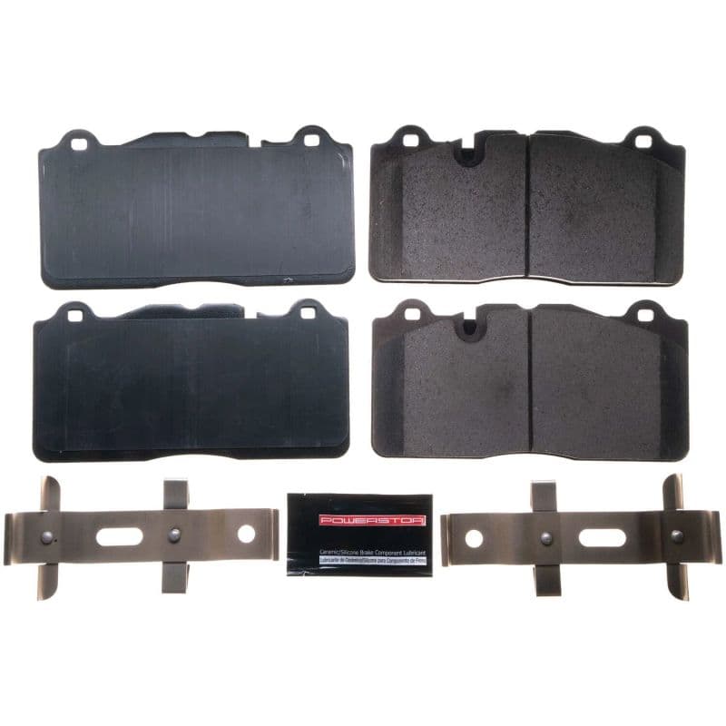 PowerStop Z17 Evolution Plus Ceramic Brake Pads for Chevy C6 with OE Mold Tec...