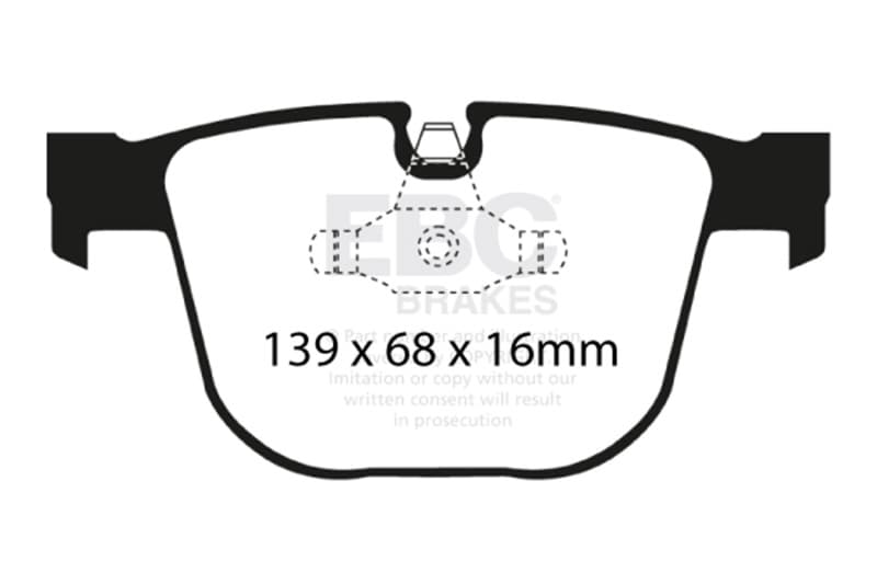 EBC Bluestuff NDX Brake Pad Set High Friction Sport & Race Material - Image 4