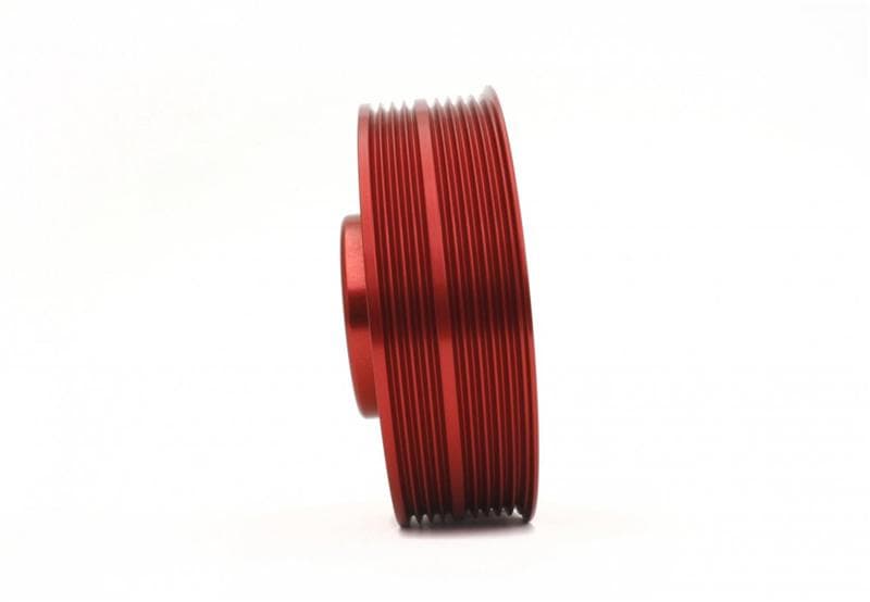 Perrin Performance Lightened Crank Pulley for 93-14 Subaru Impreza WRX STI - Red - Image 4