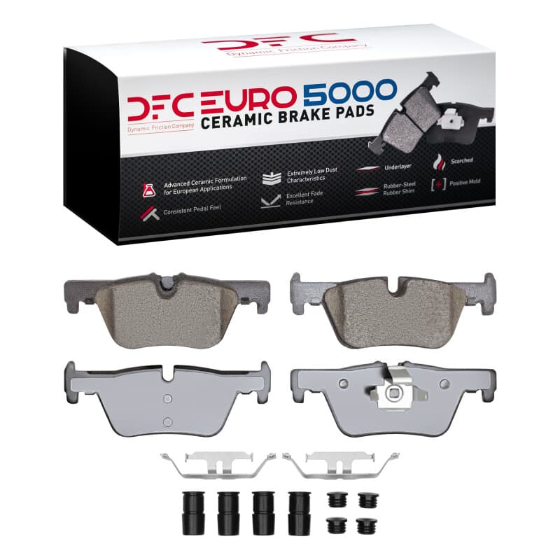 DFC Euro 5000 Ceramic Rear Brake Pads and Hardware Kit for BMW 328i