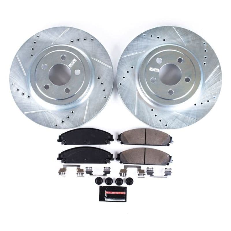 PowerStop Z23 Evolution Brake Kit for Daily Driver Carbon-Fiber Ceramic Pads