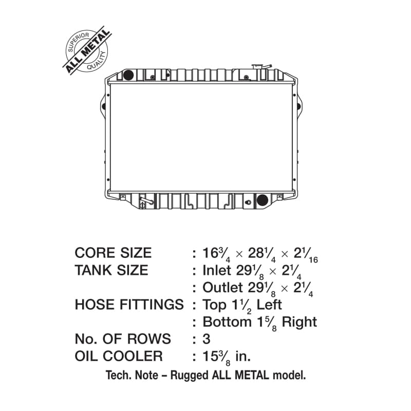 CSF Aluminum Radiator for Chevy C6 2517 - Image 5