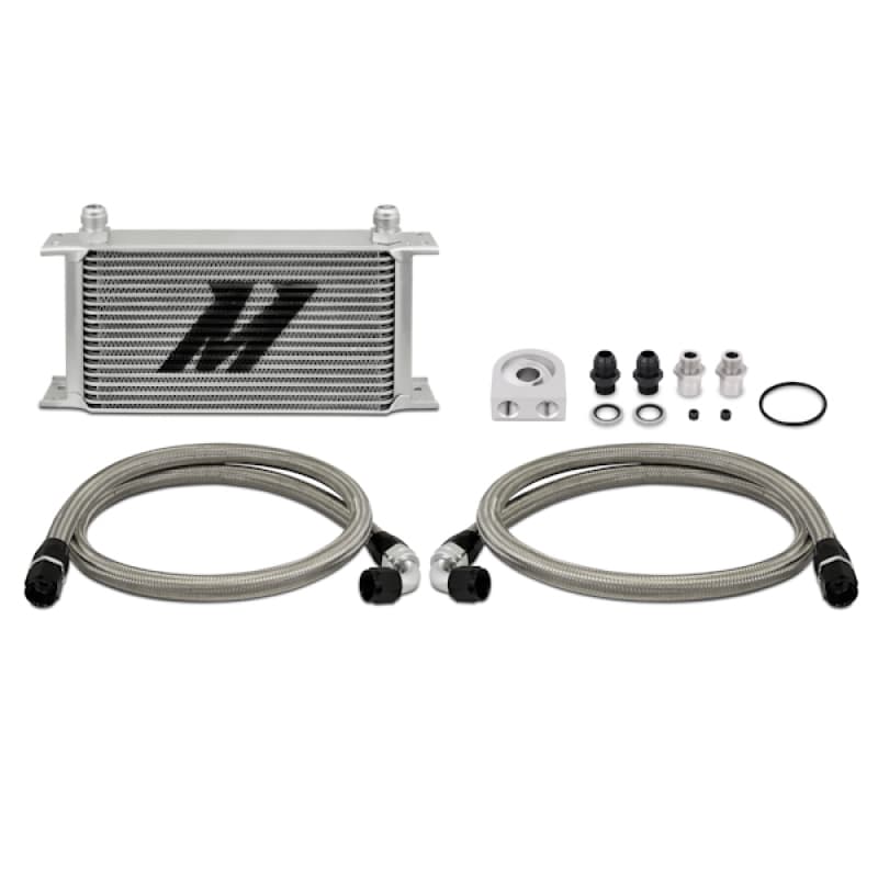 Mishimoto Oil Cooler Universal 19-Row Stainless Steel Braided Kit