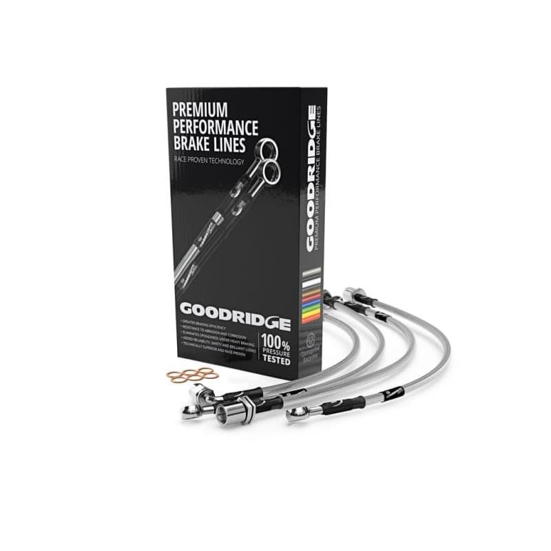 Goodridge G-Stop Brake Line Kit PTFE Stainless Steel Overbraid for Performanc...