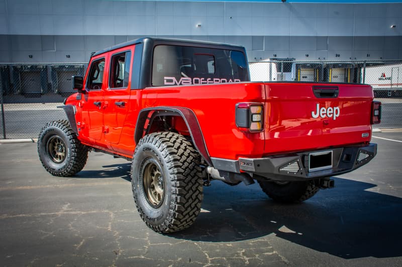 DV8 Offroad Rear Bumper for 2020-Present Jeep Gladiator High Clearance Powder... - Image 2