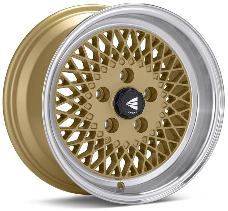 Enkei Wheel for 4x114.3 Bolt Pattern 15x7 38mm Offset Gold Enkei92 Classic - Image 2