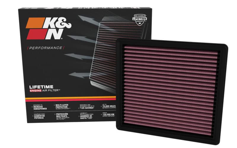 K&N Engineering Drop-In Air Filter Washable Reusable High-Flow 33-5127 - Image 4